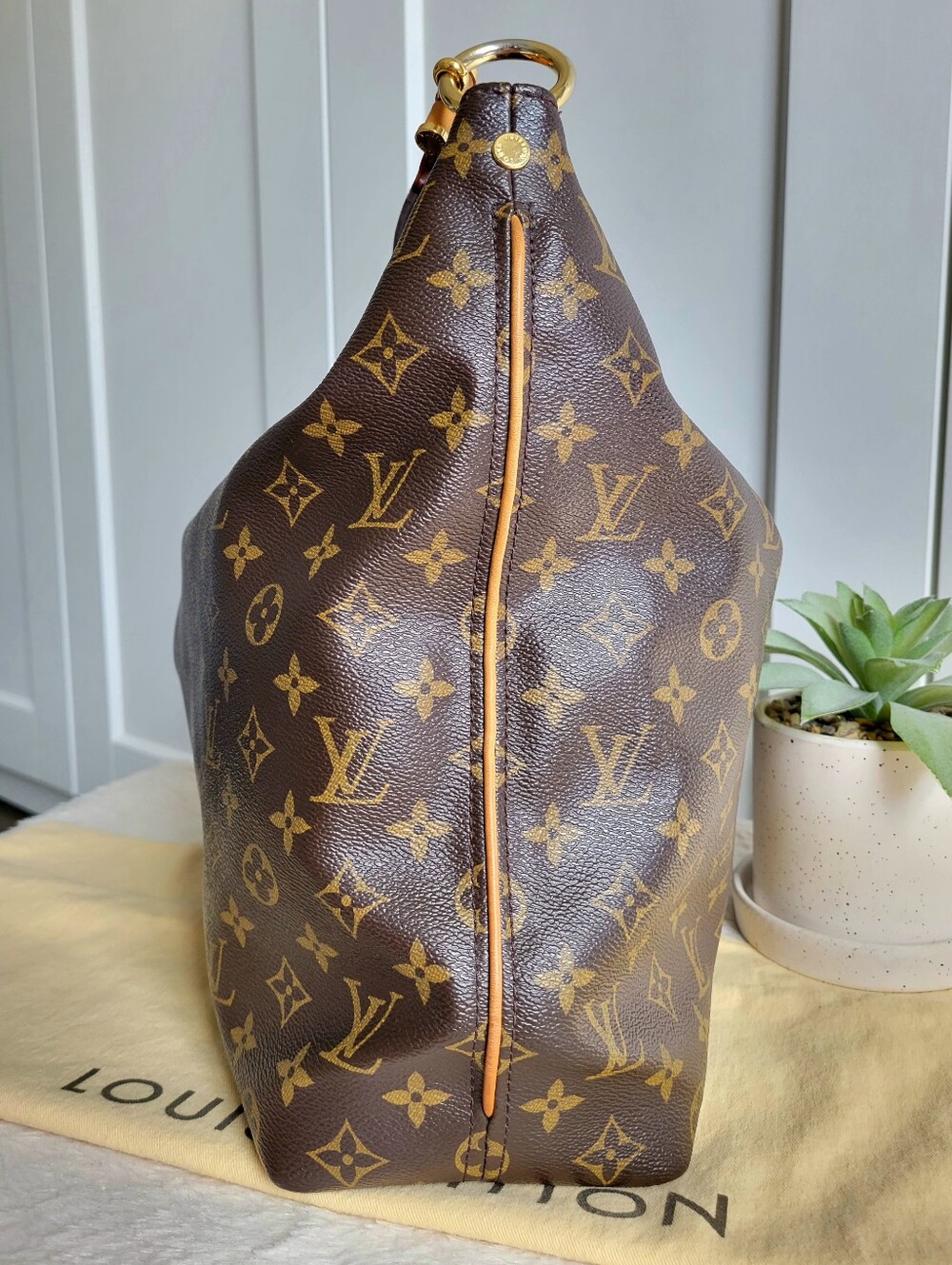 💕Authentic Louis Vuitton Hobo Bag SULLY MM Monogram "Very Rare & Discontinued" - Picture 14 of 17